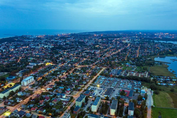 Noite Verão Liepaja Letónia — Fotografia de Stock