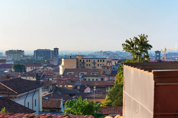 Gród Dachami Miasta Brescia Włochy — Zdjęcie stockowe