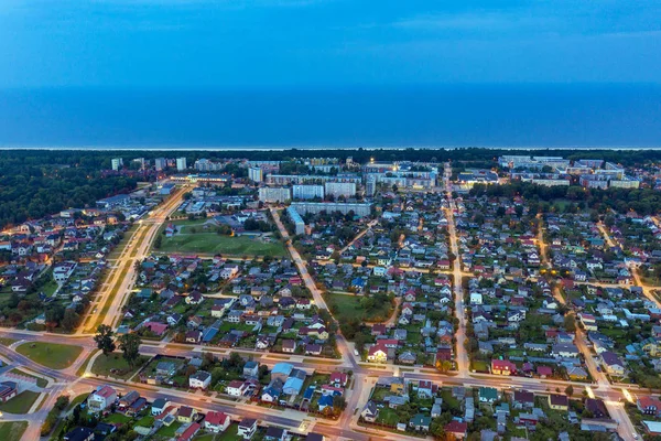 Sommarnatt Liepaja Lettland — Stockfoto