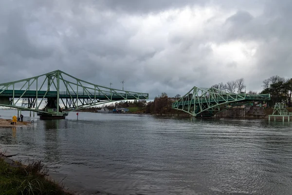 Liepaja Letonya Döner Köprü — Stok fotoğraf