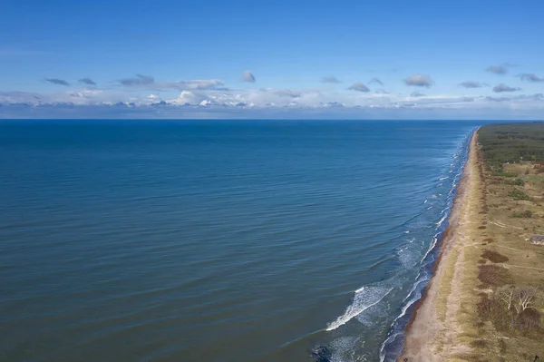 Балтийское Море Осенью Рядом Лиепаей Латвия — стоковое фото