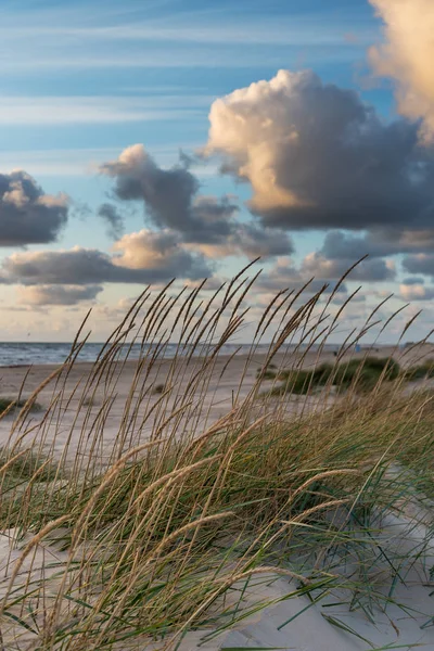 Praia Mar Báltico Noite Liepaja Letónia — Fotografia de Stock
