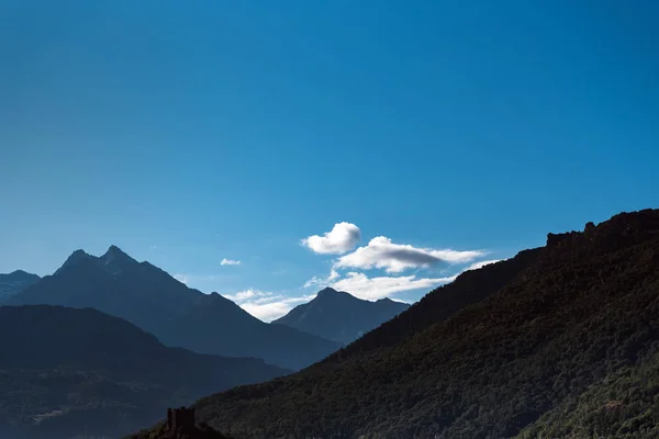 Cime Cielo Nelle Alpi Italia — Foto Stock