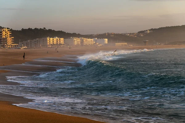 Nazare City Evening Time Portugal — Stock Photo, Image