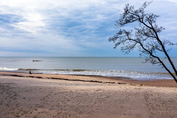 Calme Journée Automne Par Mer Baltique — Photo