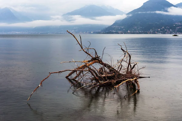 Lago Como Giorno Pioggia Italia — Foto Stock