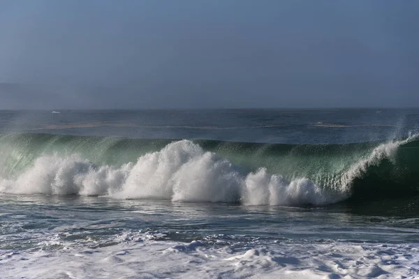 Atlantikküste Morgengrauen Neben Nazare Portugal — Stockfoto