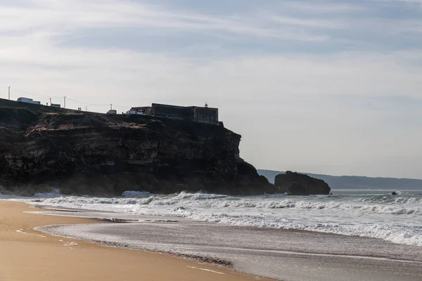 Nazare North Beach Portugalia — Zdjęcie stockowe