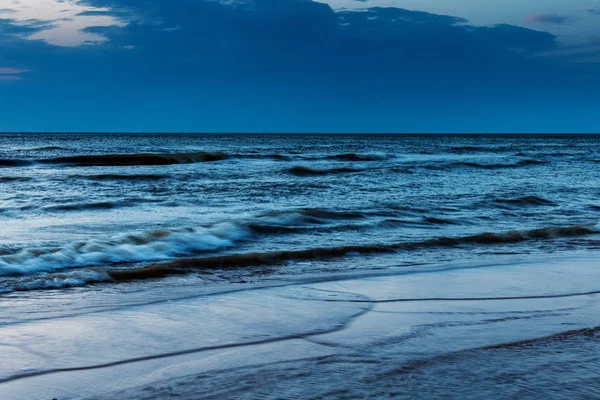 Noite Azul Mar Báltico — Fotografia de Stock