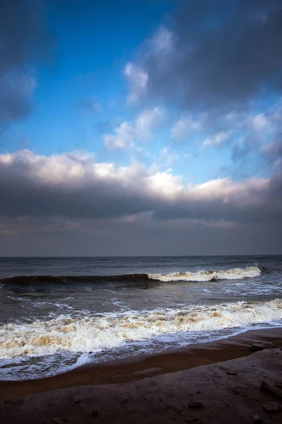 Côte Mer Baltique Glacée Hiver — Photo