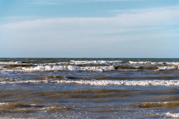 Zimne Morza Bałtyckiego Wietrzny Dzień — Zdjęcie stockowe