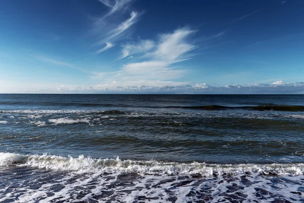 Mare Baltico Freddo Nella Giornata Ventosa — Foto Stock