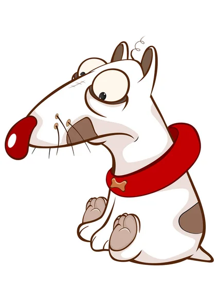 かわいい犬のイラストです 漫画のキャラクター — ストックベクタ