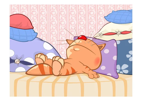 かわいい猫のベクター イラストです 漫画のキャラクター ロイヤリティフリーストックベクター