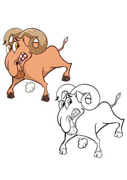 Bonito carneiro desenhos animados —  Vetores de Stock