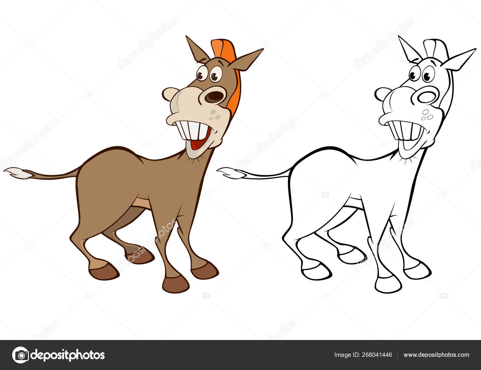 Funny burros — Stock Vector