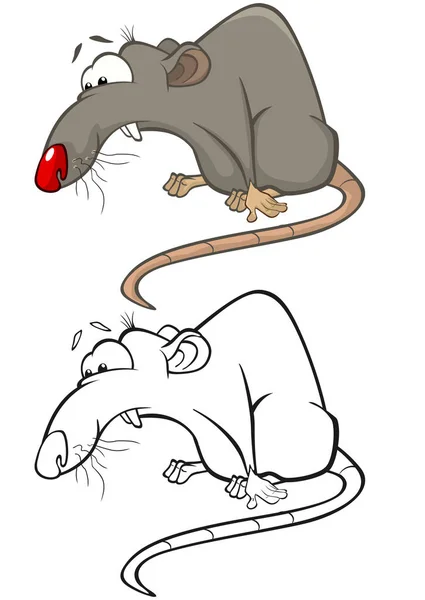 Set of Cute Rats — стоковый вектор