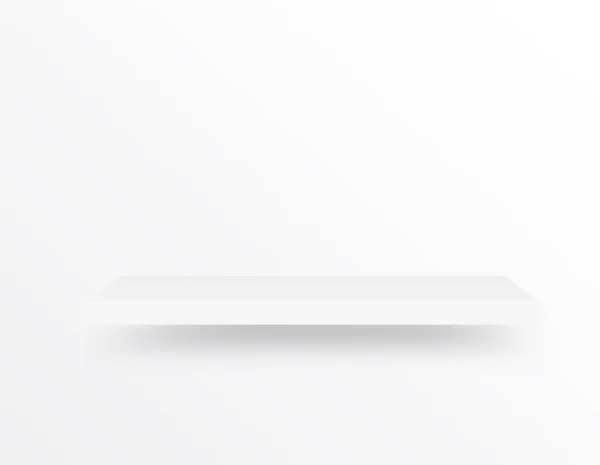 Lege Plank Lichtgrijze Achtergrond Kan Worden Gebruikt Als Sjabloon Voor — Stockvector