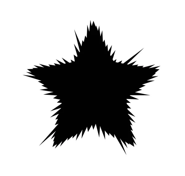 爆炸的星向量例证与被隔绝的发散的射线在白色背景 — 图库矢量图片
