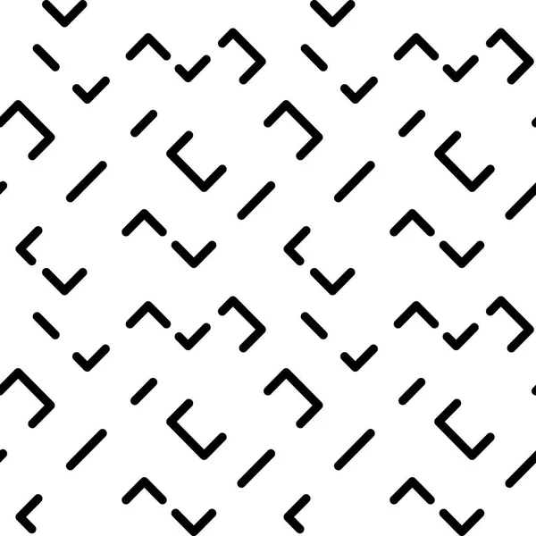 Patrón geométrico vectorial en blanco y negro sobre fondo blanco . — Archivo Imágenes Vectoriales