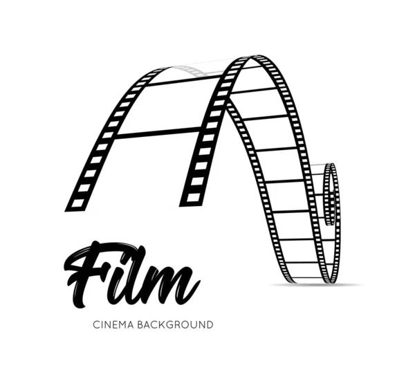 Film Strip Illustration White Background — Stock Photo, Image
