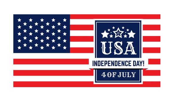 Gefeliciteerd Met Amerika Onafhankelijkheidsdag Juli Amerikaanse Nationale Feestdag Een Vlaggenachtergrond — Stockfoto