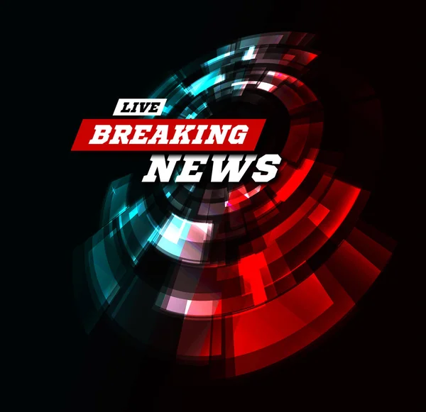 Live Breaking News Kann Als Design Für Fernsehnachrichten Oder Internetmedien — Stockfoto