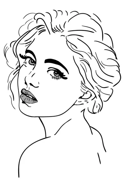 Güzellik yüz kız portre