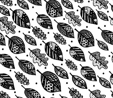 Sonbahar yaprağı, dizaynınız için pürüzsüz desen