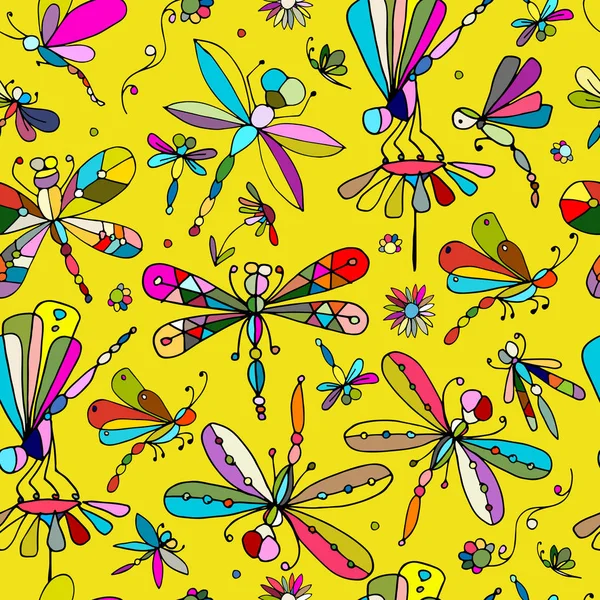 Yusufçuklar, dizaynınız için kusursuz desenler. — Stok Vektör