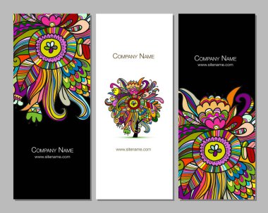 Kartvizit tasarım, çiçek arka plan