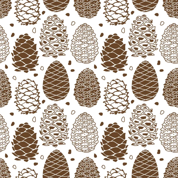 Cedar kottar, sömlösa mönster för din design — Stock vektor