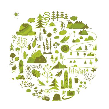 Vahşi alan, doğa arka plan tasarımınız için