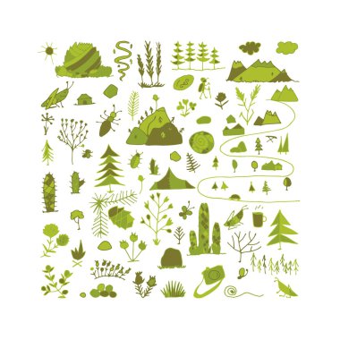 Vahşi alan, doğa arka plan tasarımınız için