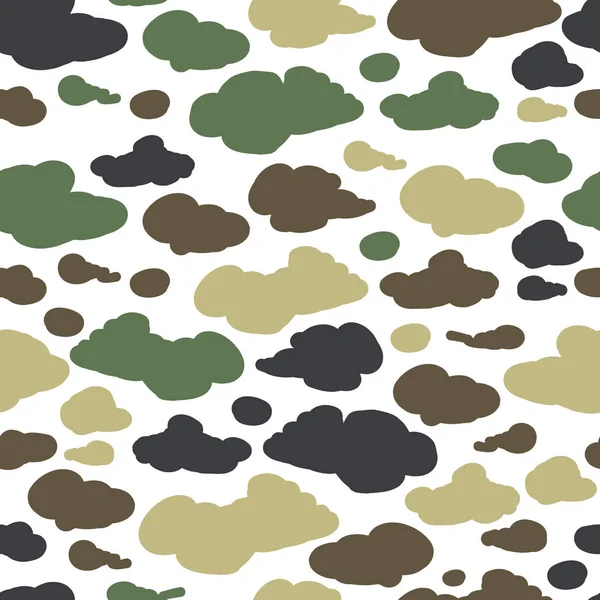 Camouflage achtergrond, naadloze patroon voor uw ontwerp — Stockvector