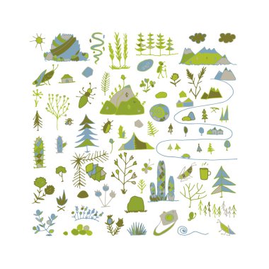 Vahşi alan, doğa arka plan tasarımınız için