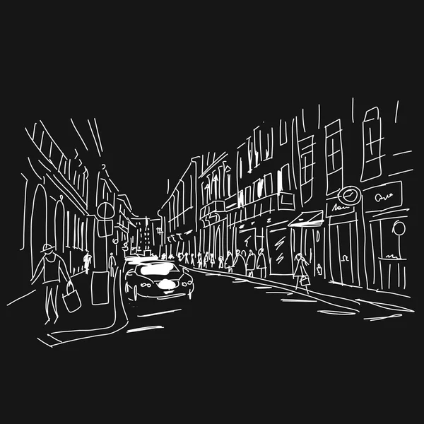 Tasarımınız için sokak, kroki