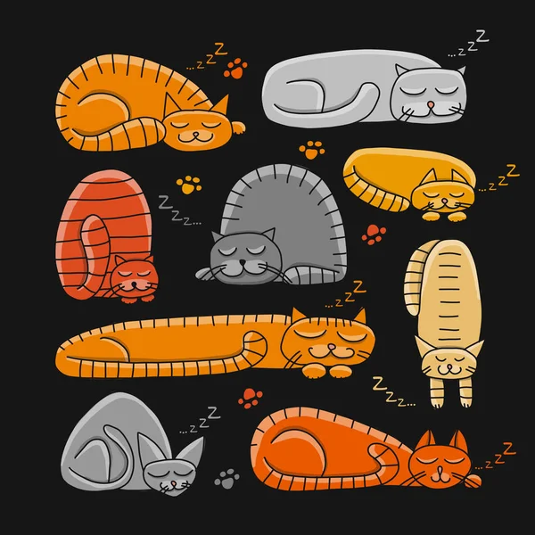 Kediler uyuma, Tasarımlarınız için kroki