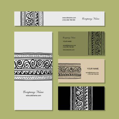 Kartvizit tasarım, etnik el yapımı süs