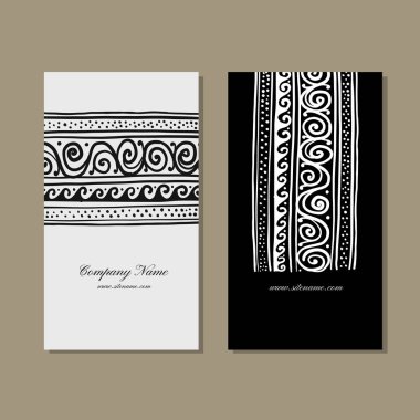 Kartvizit tasarım, etnik el yapımı süs