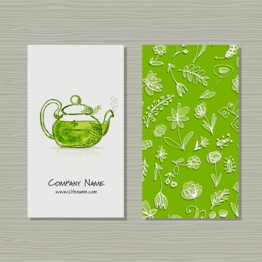 Kartvizit tasarım, bitkisel çay