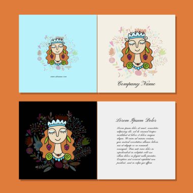 Kartvizit tasarım, çiçek peri