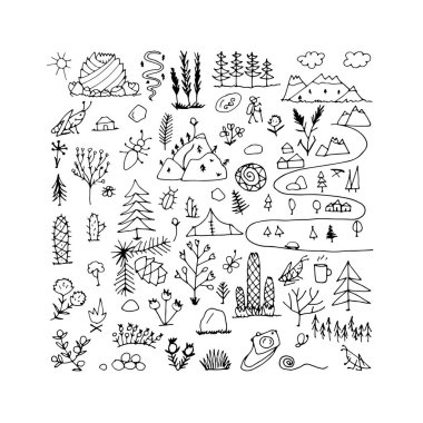 Vahşi alan, doğa arka plan tasarımınız için