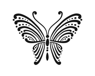 Tasarımınız için süslü kelebek