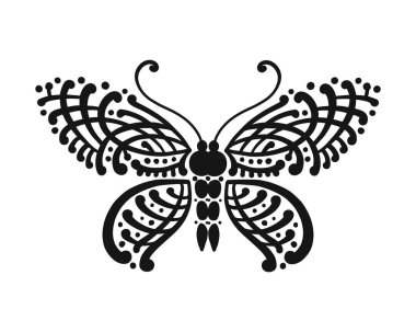 Tasarımınız için süslü kelebek
