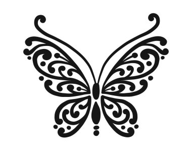 Tasarımınız için süslü kelebek