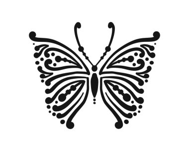Tasarımınız için süslü kelebek