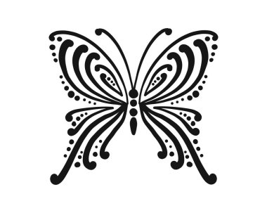 Tasarımınız için süslü kelebek