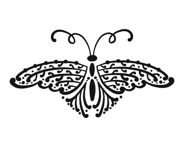 Περίτεχνα πεταλούδα για το σχέδιό σας — Διανυσματικό Αρχείο