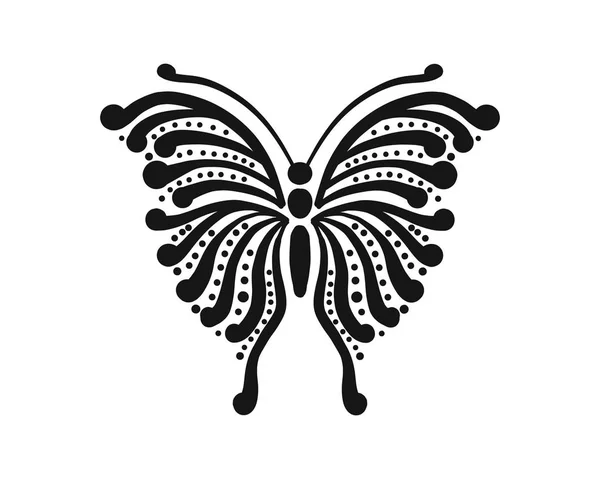 Украшенная бабочка для вашего дизайна — стоковый вектор